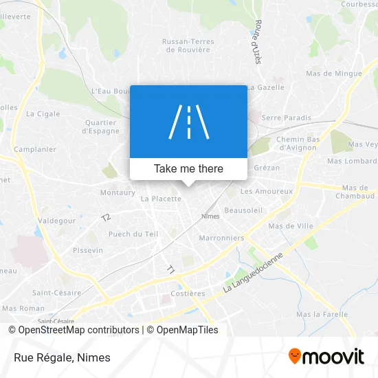 Rue Régale map