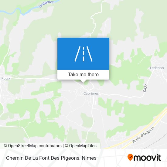 Chemin De La Font Des Pigeons map