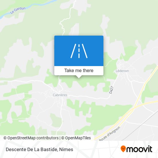 Descente De La Bastide map