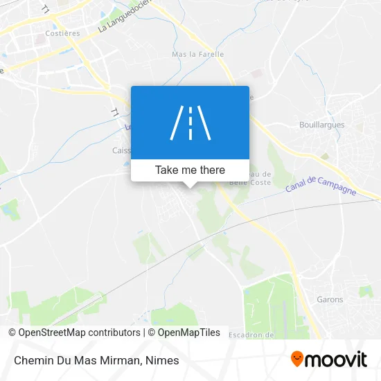 Chemin Du Mas Mirman map