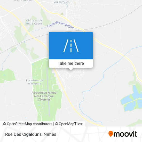 Rue Des Cigalouns map