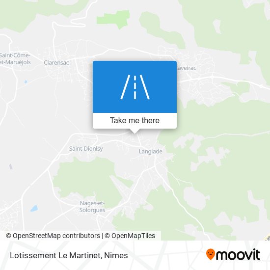 Mapa Lotissement Le Martinet