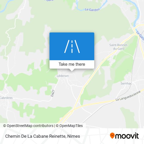 Mapa Chemin De La Cabane Reinette