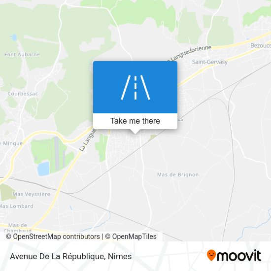 Avenue De La République map
