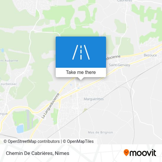 Chemin De Cabrières map