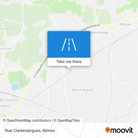 Rue Clarensargues map
