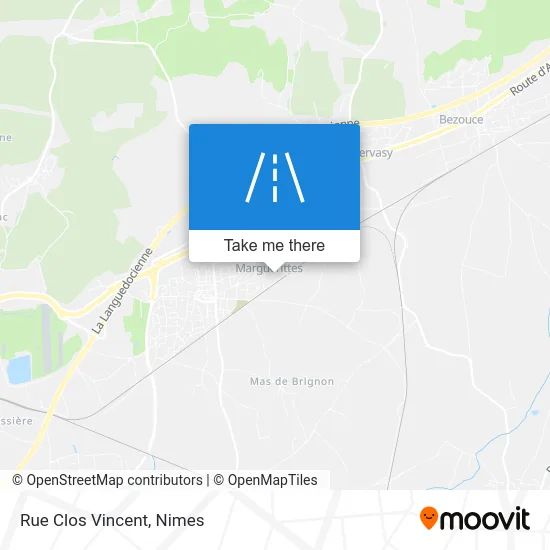 Rue Clos Vincent map