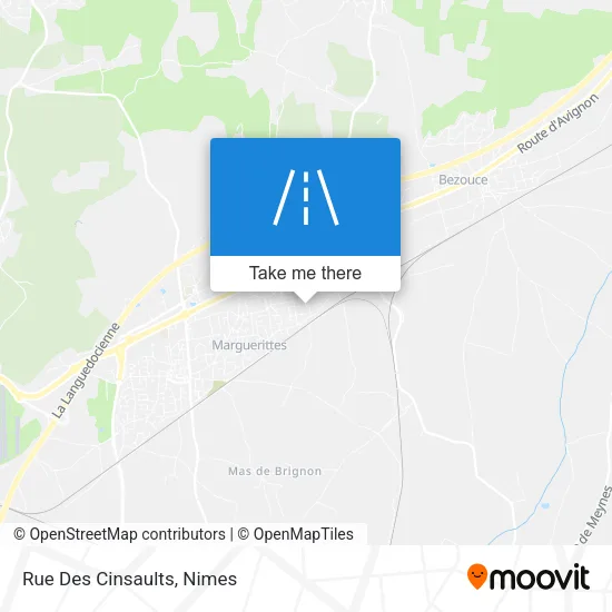 Rue Des Cinsaults map