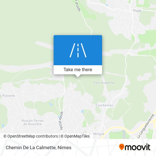Chemin De La Calmette map