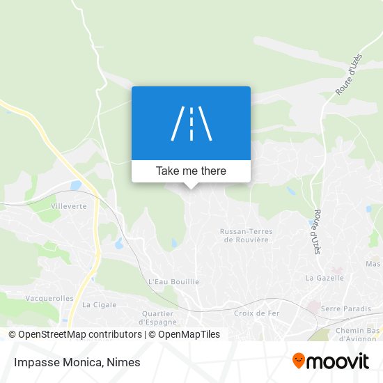 Impasse Monica map