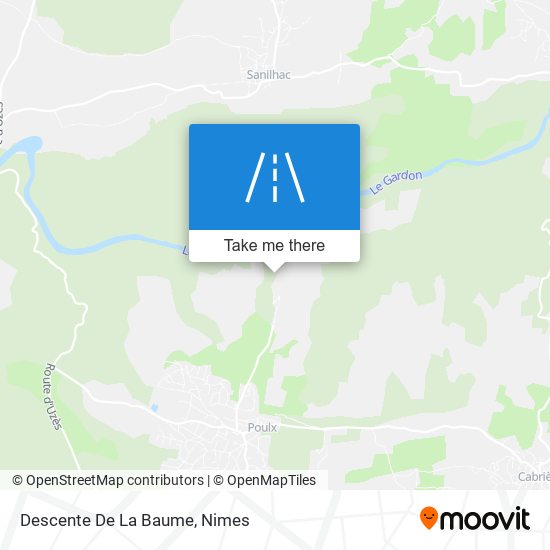 Descente De La Baume map