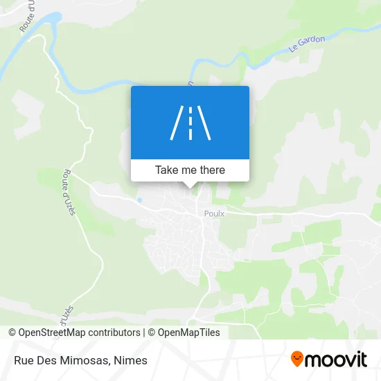 Rue Des Mimosas map