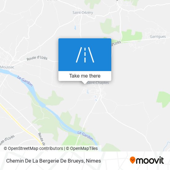 Chemin De La Bergerie De Brueys map