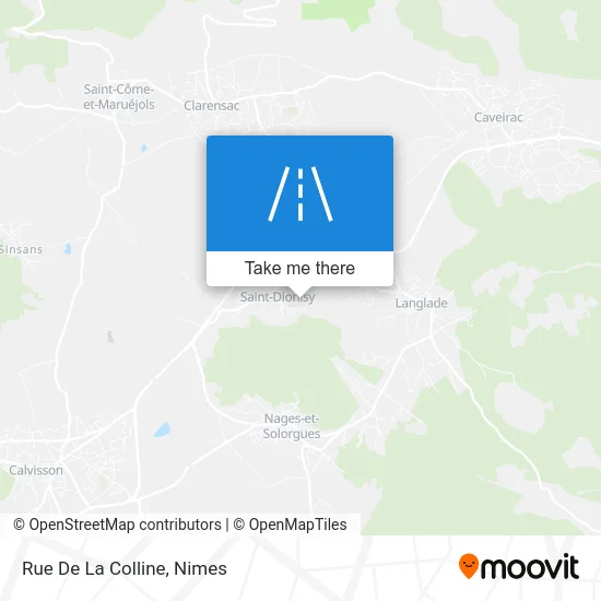 Rue De La Colline map