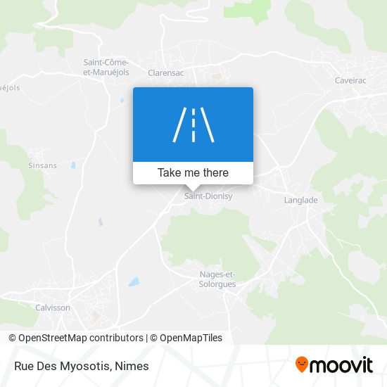 Mapa Rue Des Myosotis