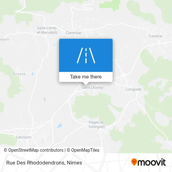 Rue Des Rhododendrons map