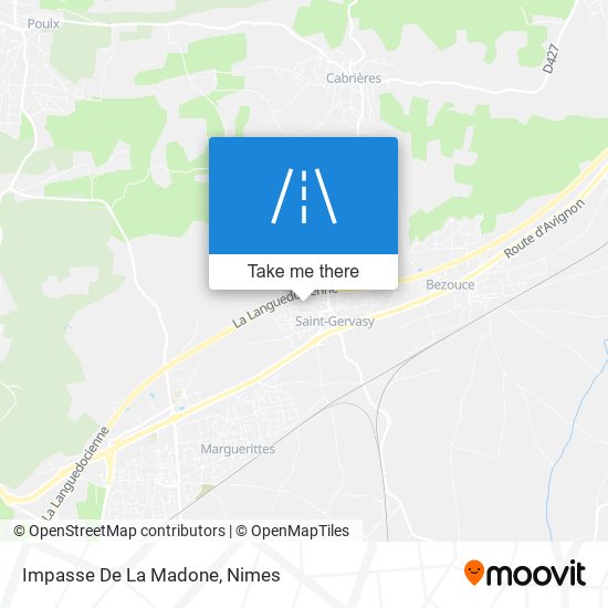 Impasse De La Madone map
