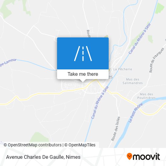 Mapa Avenue Charles De Gaulle