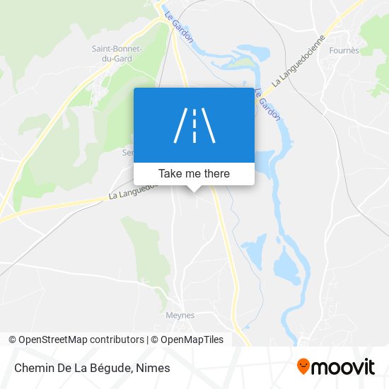 Chemin De La Bégude map