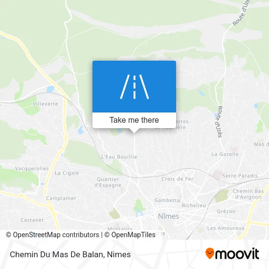 Chemin Du Mas De Balan map