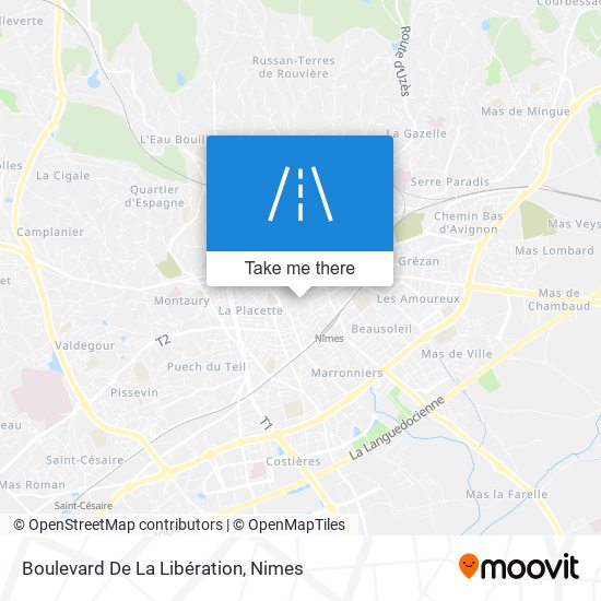 Mapa Boulevard De La Libération
