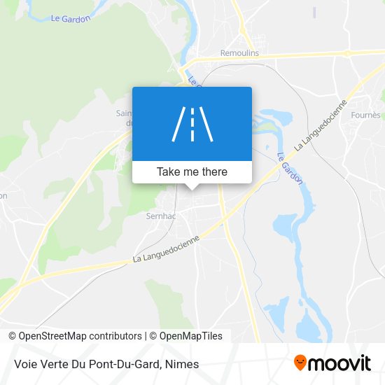 Voie Verte Du Pont-Du-Gard map