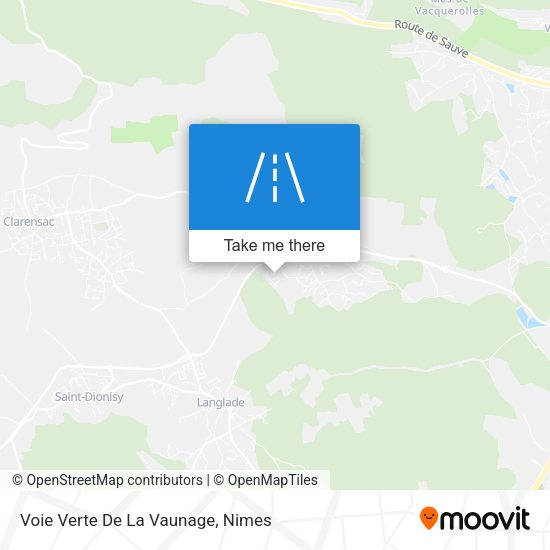 Voie Verte De La Vaunage map