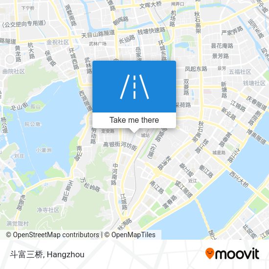 斗富三桥 map