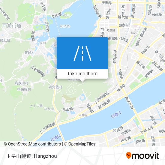 玉皇山隧道 map