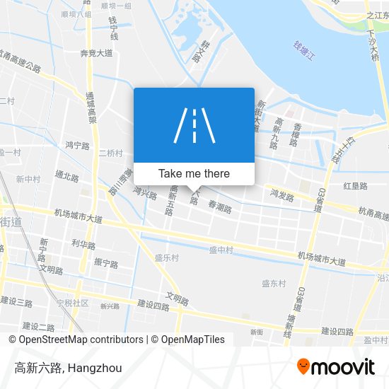 高新六路 map