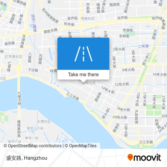 盛安路 map