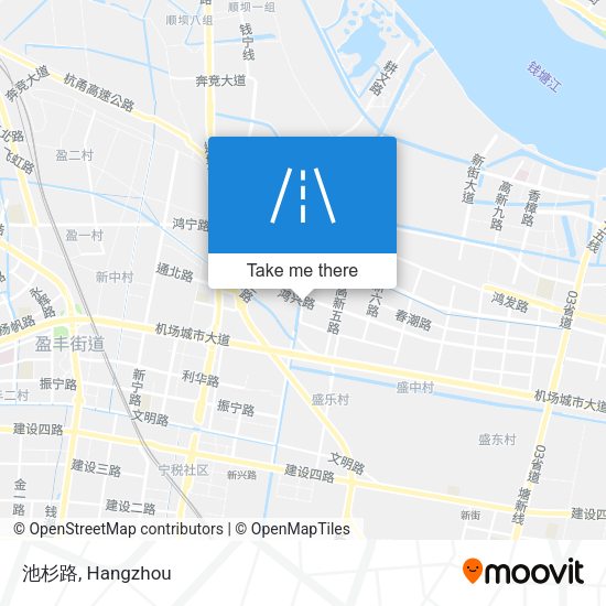 池杉路 map