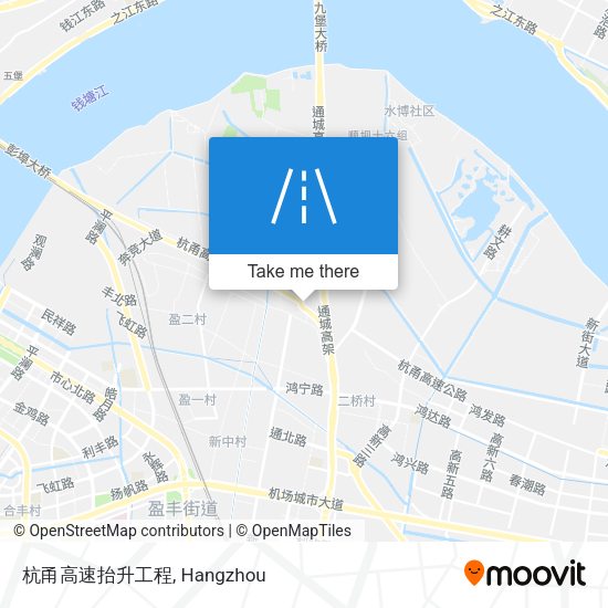 杭甬高速抬升工程 map