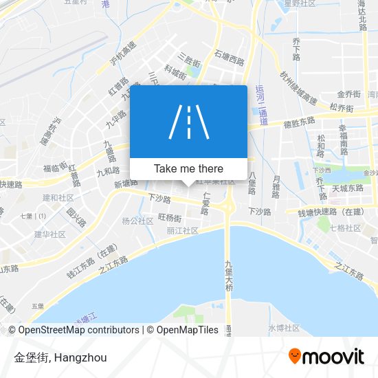 金堡街 map