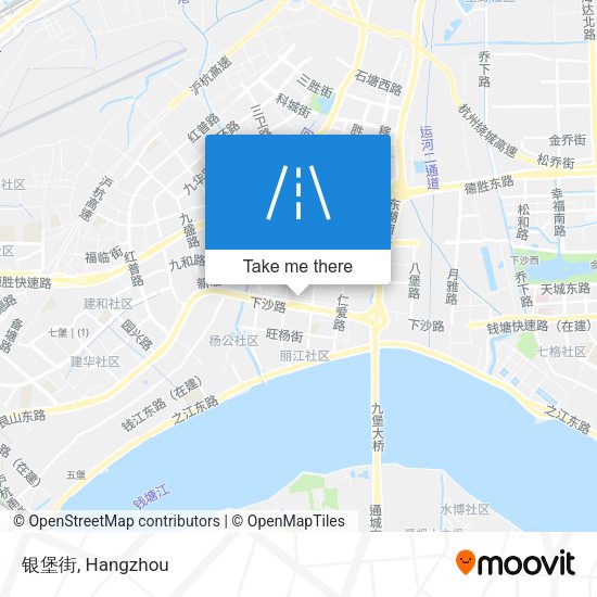 银堡街 map