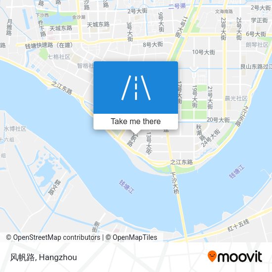 风帆路 map