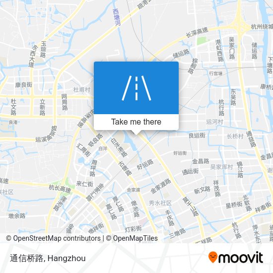 通信桥路 map