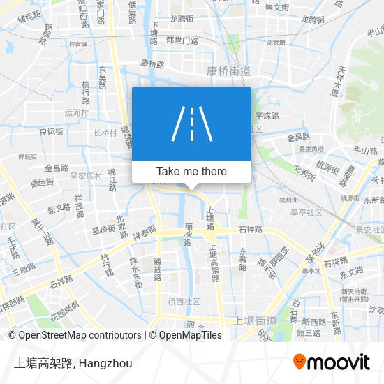 上塘高架路 map
