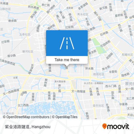 紫金港路隧道 map