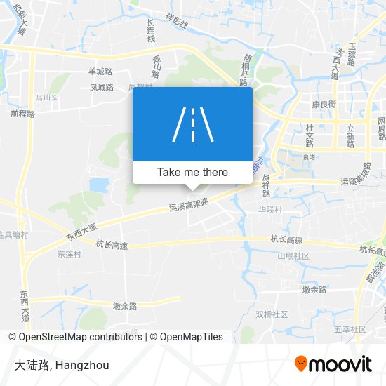大陆路 map