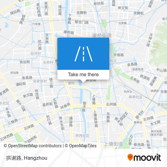 拱谢路 map