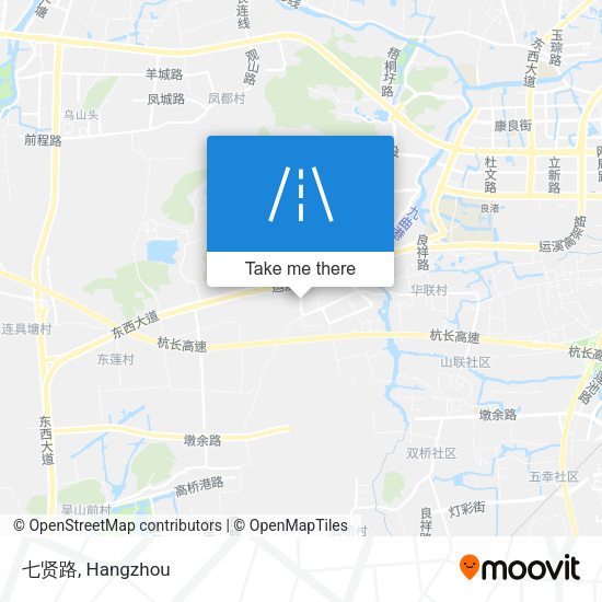 七贤路 map