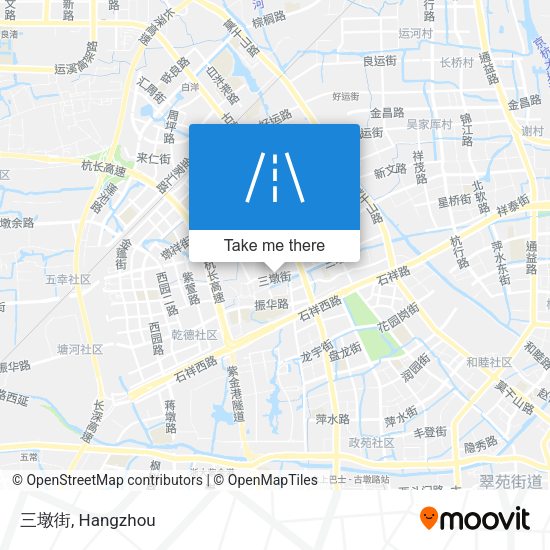 三墩街 map
