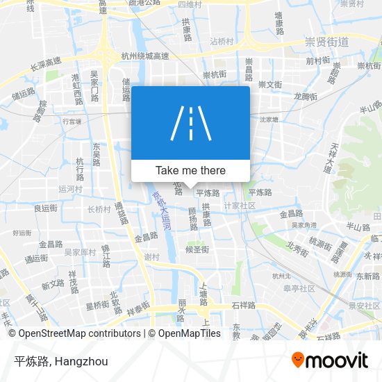 平炼路 map