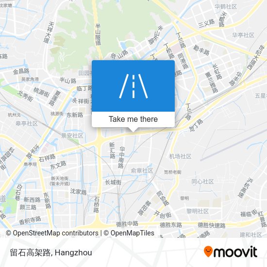 留石高架路 map