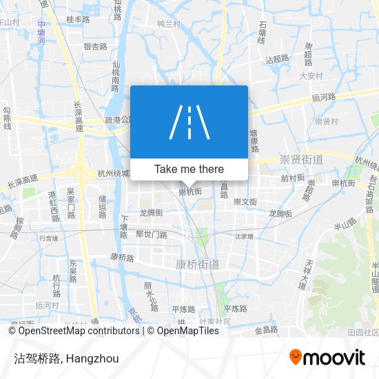 沾驾桥路 map