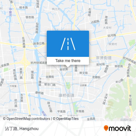 沾丁路 map