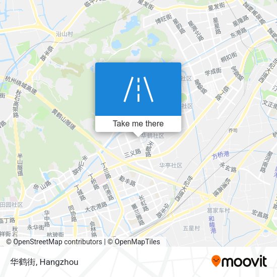 华鹤街 map