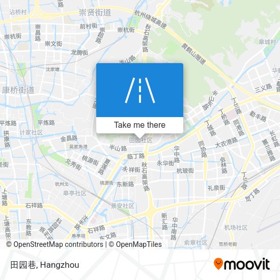 田园巷 map