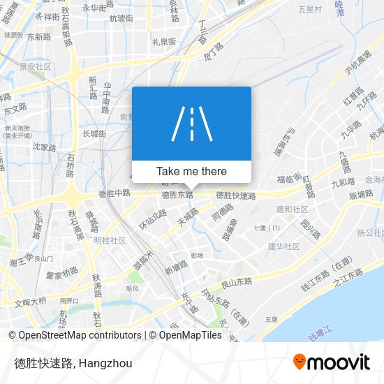 德胜快速路 map